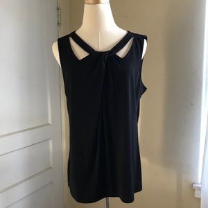 Nine West Classic Sleeveless Black Top - Size L
